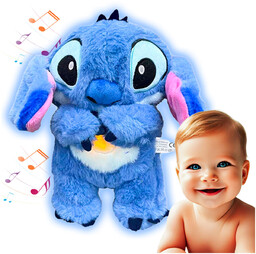 Stitch Miś Przytulanka Maskotka Oddychająca Uspokajacz Szumiący Sen