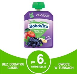 BoboVita Mus jagody, jabłka, banan - 80g