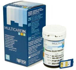 Paski do pomiaru glukozy we krwi MultiCareIn 25sztuk