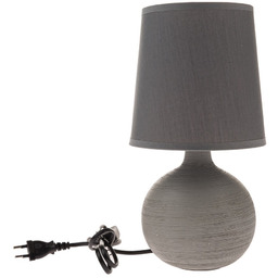 Lampa stołowa ceramiczna Grafit, 29 cm, szara, szary
