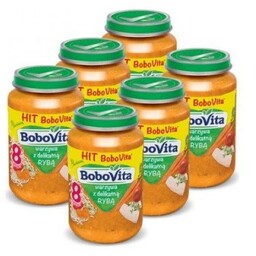 ZESTAW 6 x BoboVita Wieprzowina z warzywami, 190g