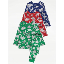 george_92-98_bawełniana piżama_ 3 pack_nowa_ dino