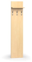 Garderoba z wieszakami PRIMO WOOD, 3 haczyki, półka,