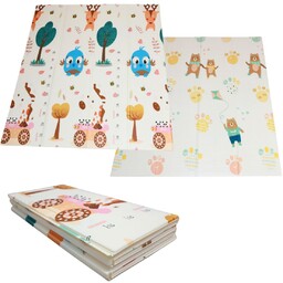 składana mata piankowa przyroda/misie 200 cm