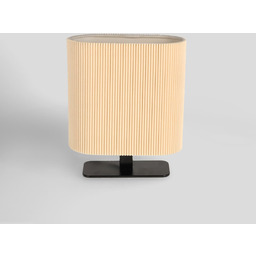 lampa stołowa z plisowanym kloszem tereco