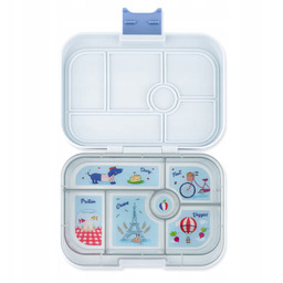 Yumbox Classic śniadaniówka dla dziecka, Hazy Gray/Paris tray