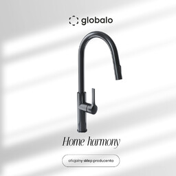Bateria kuchenna z wyciąganą wylewką GLOBALO Divio Anthracite