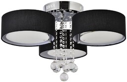 Plafon Gambela 3xE27 + LED czarna LP-991/3C BK