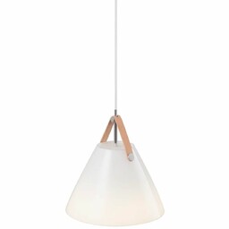 Lampa wisząca Strap 84303001 Nordlux metal skóra biała