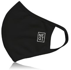 NEQI Wspólnota Czarny M-L Maska ochronna 3 szt.