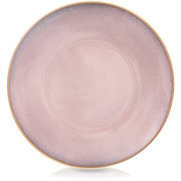 Talerz obiadowy płytki ceramiczny różowy GLAZE 27 cm