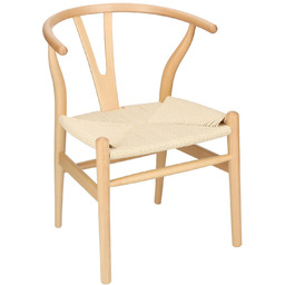 Krzesło Wicker Color naturalny/jasny brązowy inspirowane Wishbone