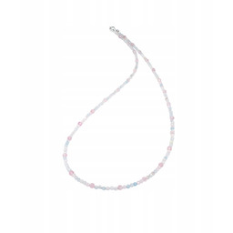 Naszyjnik z naturalnych kamieni - Beryl i Kwarc