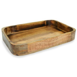 Taca dekoracyjna drewniana drzewo mango 4x40x25 185555