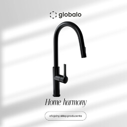 Bateria kuchenna z wyciąganą wylewką GLOBALO Divio Black