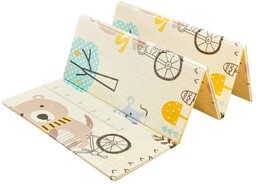 mata edukacyjna Miś na rowerze 200x180x1 cm Outlet