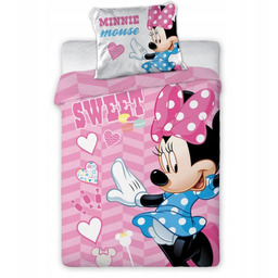 Minnie Mouse Pościel Dziecięca Bawełniana 100x135