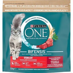 PURINA ONE Karma dla kota Bifensis Sterilcat Wołowina
