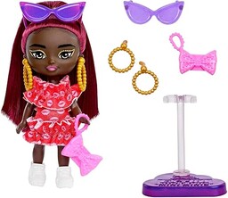 Barbie Extra Mini Minis Lalka Czerwone falbanki Laleczka