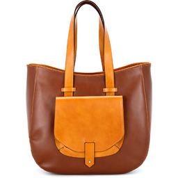 Torebka skórzana na ramię duża damska shopperbag