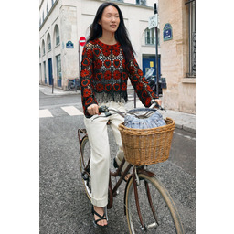 Desigual Sweter szydełkowy w serca
