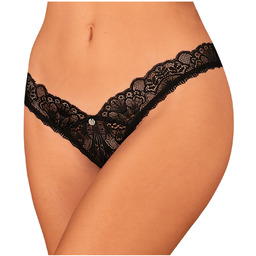 Obsessive Donna Dream - koronkowe otwarte stringi (czarne)