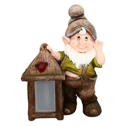 Figurka ze światłem solarnym Krasnal 43,5 cm