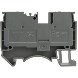 Złączka szynowa przelotowa zaciskowa szara 4mm2 1P UL