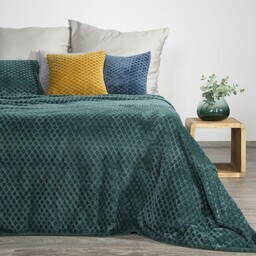 Design 91 Koc narzuta z mikrofibry 150x200 zielony