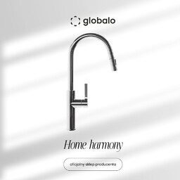 Bateria kuchenna z wyciąganą wylewką GLOBALO Divio Chrome