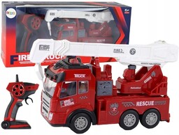 Straż Pożarna Z Dźwigiem R/c, Leantoys
