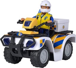 Simba 109251093038 Strażak Sam Quad Policyjny Z Figurką