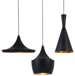 POTRÓJNA LAMPA WISZĄCA LOFT CZARNA FOGGI TRIO