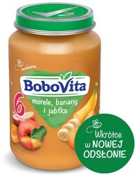 BoboVita Przecier morele banany i jabłka - 190g