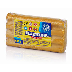 Plastelina metaliczna Astra 500g złota