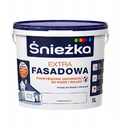 Farba akrylowa fasadowa Śnieżka 5 l Śnieżnobiały mat