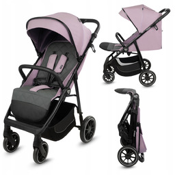 Wózek Spacerówka Kidwell Enzo różowy budka XXL ocieplacz