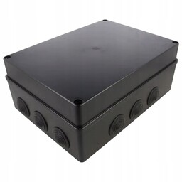 Puszka Obudowa Natynkowa Hermetyczna Skrzynka 300x220x120mm IP65 Czarna