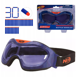 Okulary Ochronne Nerf Gogle Taktyczne Regulowane Niebieskie 30