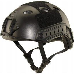Kask Taktyczny Airsoft Paintball Pj Czarny Abs 56-59