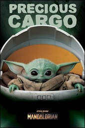 Star Wars The Mandalorian Yoda - plakat