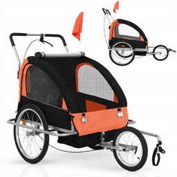 Przyczepka Rowerowa Jogger 2w1 Składana Przyczepa Do Roweru