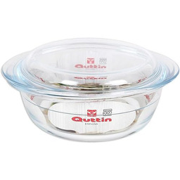 Quttin 63092 szklany garnek do gotowania, okrągły,