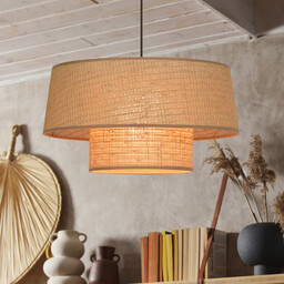 Lampa Wisząca COREP, Mali, ściemnialny, brąz rdzawy, salon,