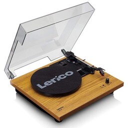 LENCO Gramofon LS-10WD Drewno, Półautomatyczny, Napęd paskowy, Wbudowane
