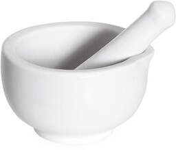 Moździerz do przypraw ceramiczny biały