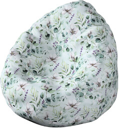Worek do siedzenia, magnolie na miętowym tle, Ø50