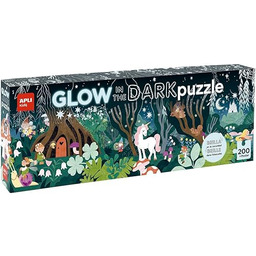 APLI Kids - Puzzle 200 elementów, które świecą