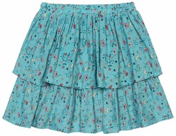 Niebieska spódnica z kwiatowym wzorem - Minoti