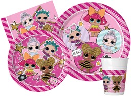 Party Tableware Set L.O.L. Surprise! Glam for 24